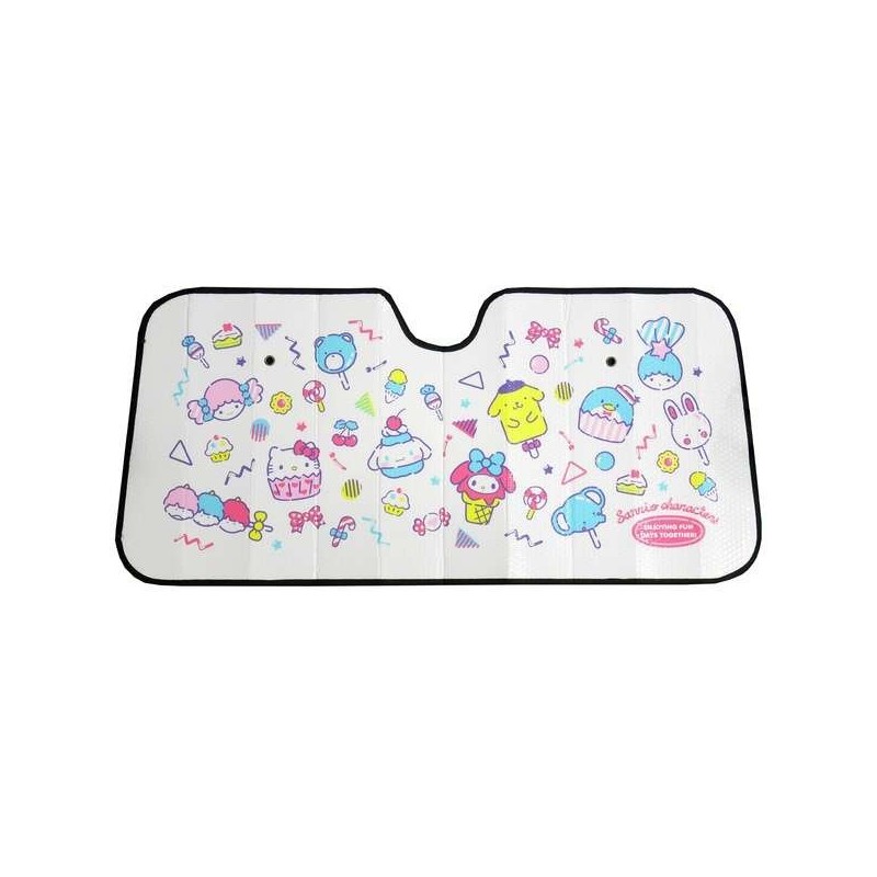 Japan Bonform Car Windshield Sun Block Shading Heat Insulation Hello Kitty Pudding Dog My Melody Little Twin Stars Cinnamon Dog