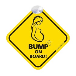 Bump On Board Baby Foot Car Decal Adorable Design For Maximum Attention