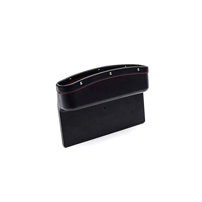 Car Seat Storage Pockets Box Pu Leather Seat Gap Filler Organiser