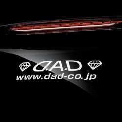 Japanese Dad Car Glass Special Dad Diamond Link Dad Logo Car Sticker